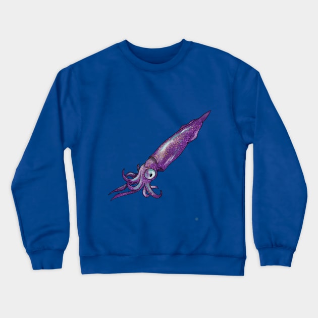 Baby Squid Crewneck Sweatshirt by mycologist